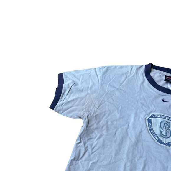 Y2K Nike Center Swoosh Seattle Mariners T Shirt Large - Picture 4 of 7